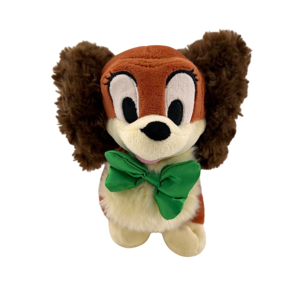 Disney‎ Lady Plush Toy From Lady & The Tramp 7" Brown & Cream Stuffed Animal